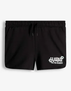 Shorts - einfarbig - schwarz