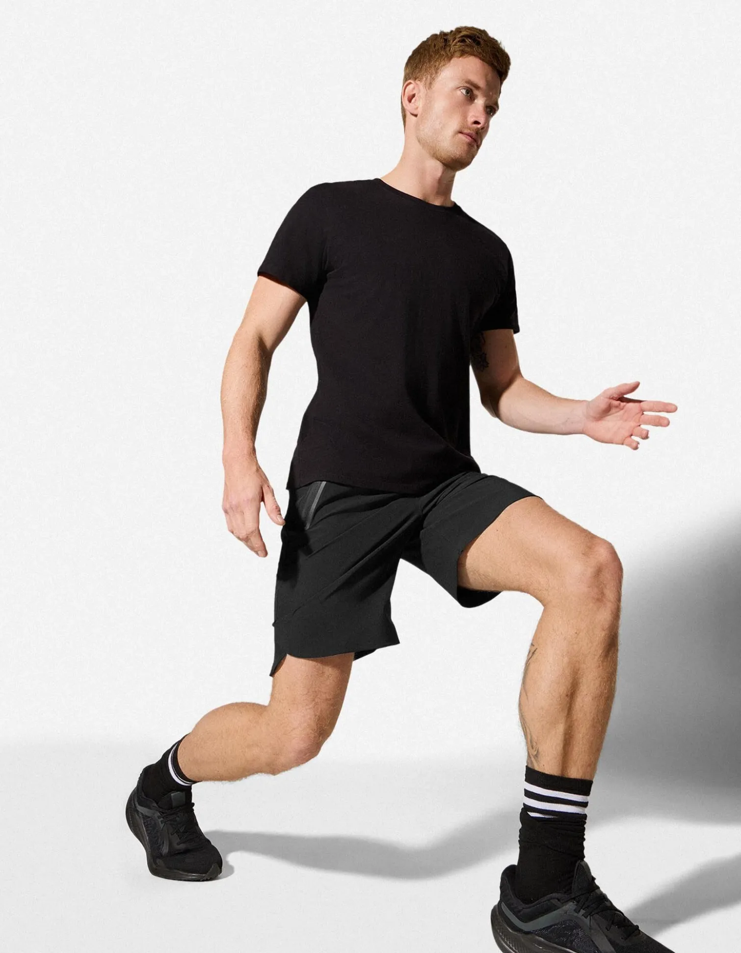 Shorts - einfarbig - schwarz