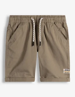 Shorts - Elastischer Bund - beige