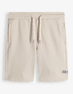Shorts - Elastischer Bund - beige