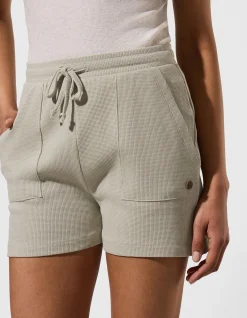 Shorts - Elastischer Bund - dunkelgrün