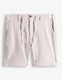 Shorts - Fixierter Beinumschlag - beige