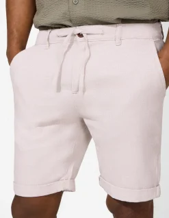 Shorts - Fixierter Beinumschlag - beige