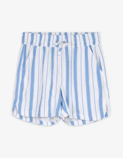 Shorts - Leinen-Mix - weiß