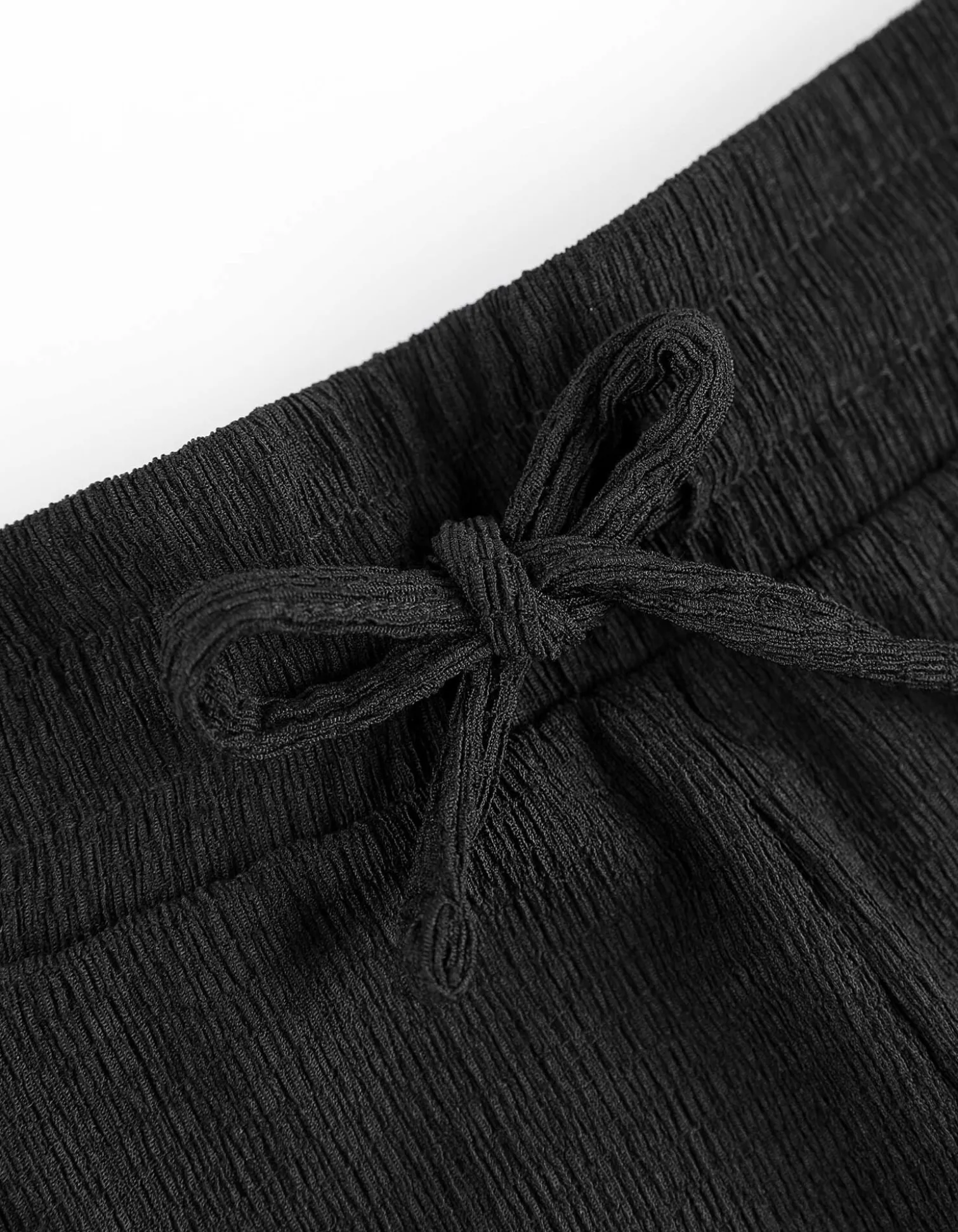 Shorts - Material-Mix - schwarz