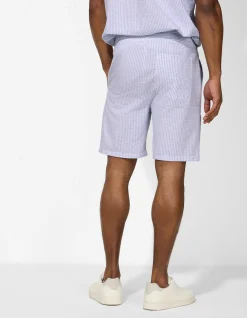 Shorts - Streifen - hellblau