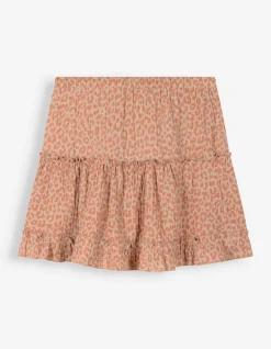 Skort - Allover-Print - beige
