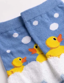 Socken - Allover-Muster - hellblau