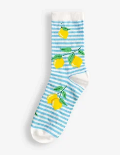Socken - Allover-Muster - weiß