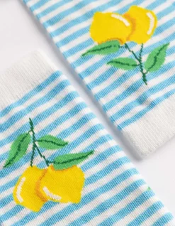 Socken - Allover-Muster - weiß
