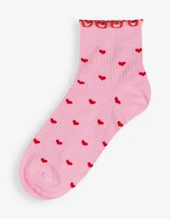 Socken - Herzen - pink