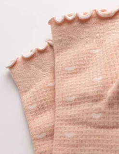 Socken - Herzen - rosa