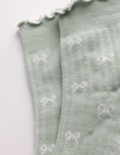 Socken - Schleifen - grün