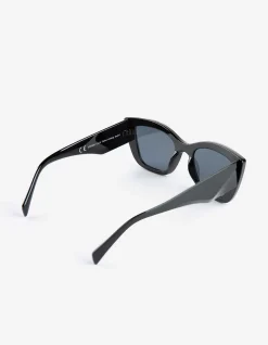 Sonnenbrille - cateye - schwarz