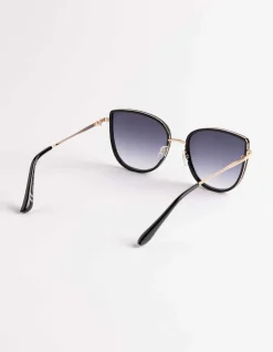 Sonnenbrille - cateye - schwarz