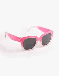 Sonnenbrille - eckig - pink