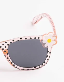 Sonnenbrille - eckig - rosa