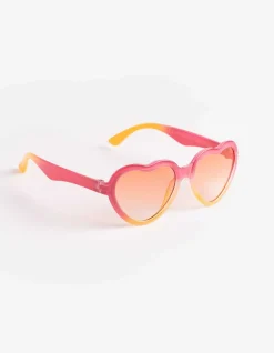 Sonnenbrille - Herzform - pink