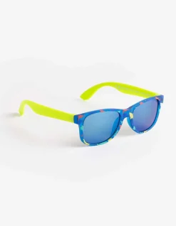 Sonnenbrille - Mehrfarbiges Design - blau