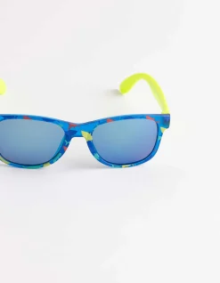 Sonnenbrille - Mehrfarbiges Design - blau