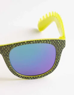Sonnenbrille - verspiegelt - hellgrün