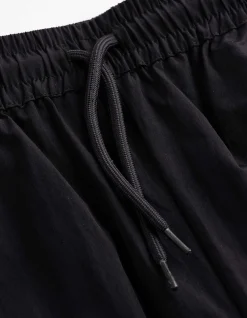 Sporthose - Webstoff - schwarz