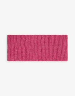 Stirnband - Rippstrick - pink