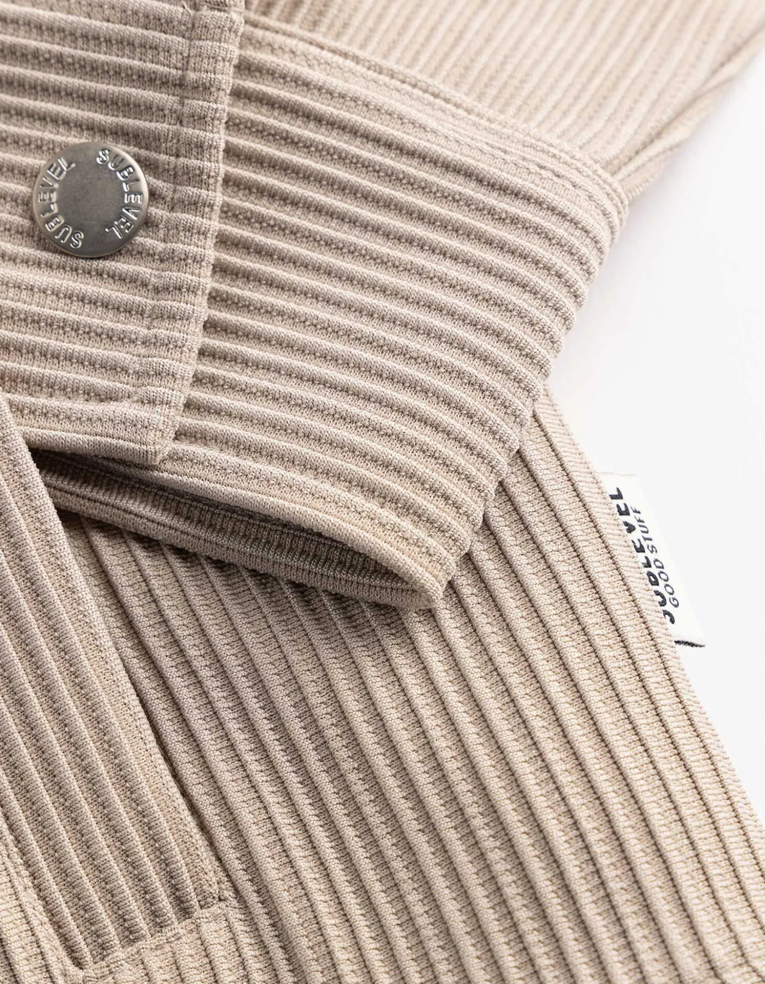 Strickjacke - einfarbig - beige