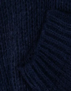 Strickpullover - V-Ausschnitt - dunkelblau
