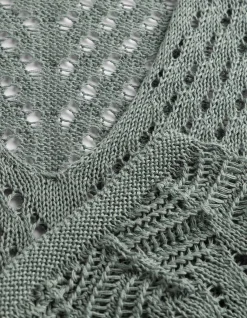 Strickpullover - V-Ausschnitt - türkis