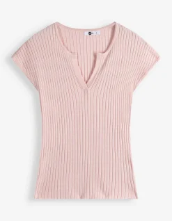 Strickshirt - Viskose-Mix - rosa