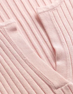 Strickshirt - Viskose-Mix - rosa