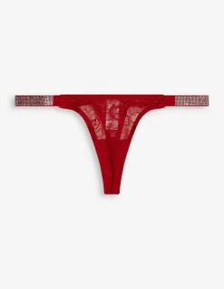 String - Ziersteine - rot