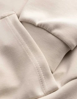 Sweatjacke - Cropped - beige