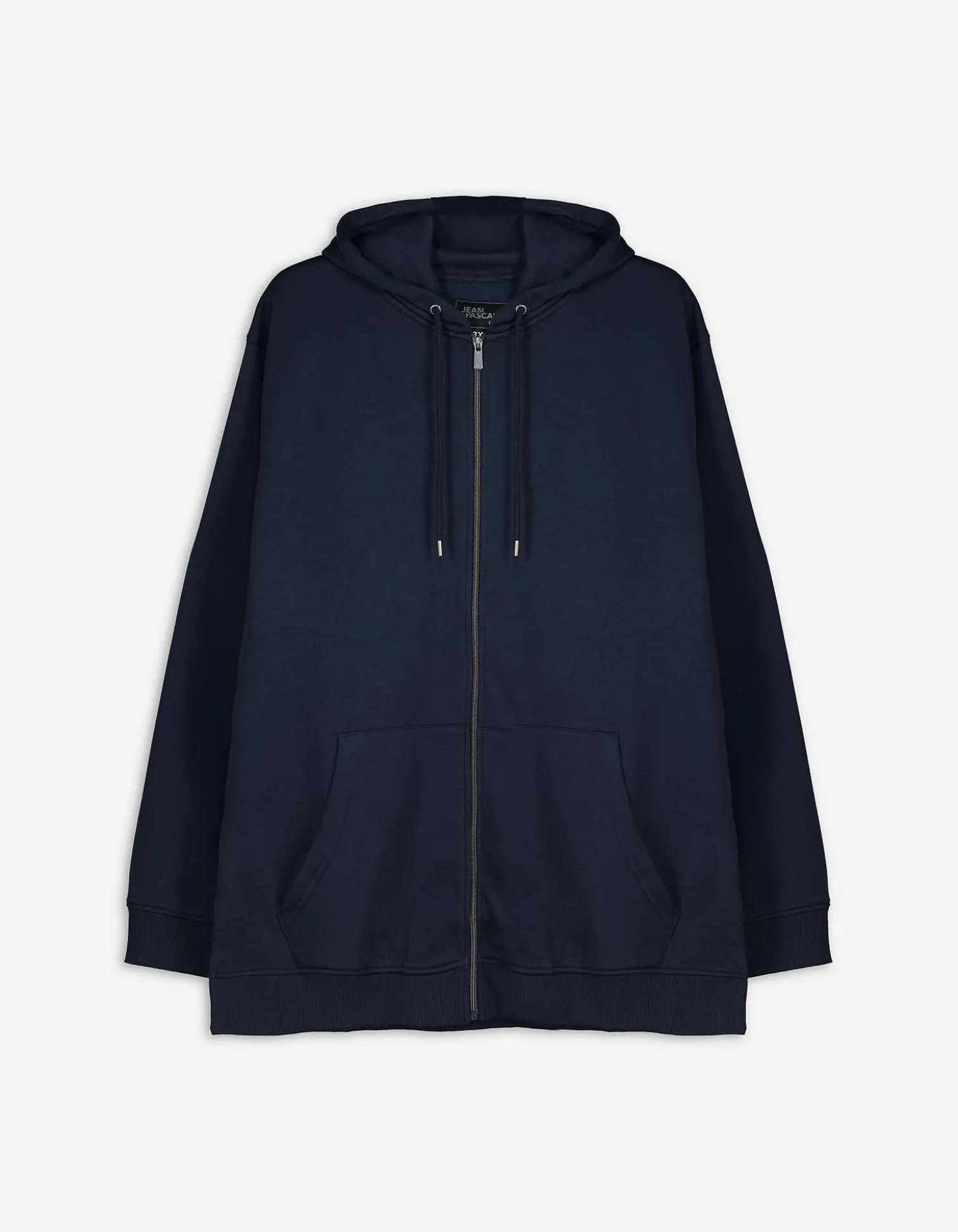 Sweatjacke - einfarbig - dunkelblau