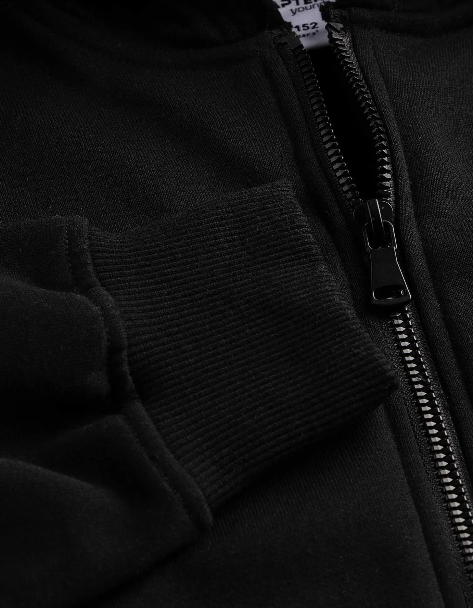Sweatjacke - Fleece - schwarz