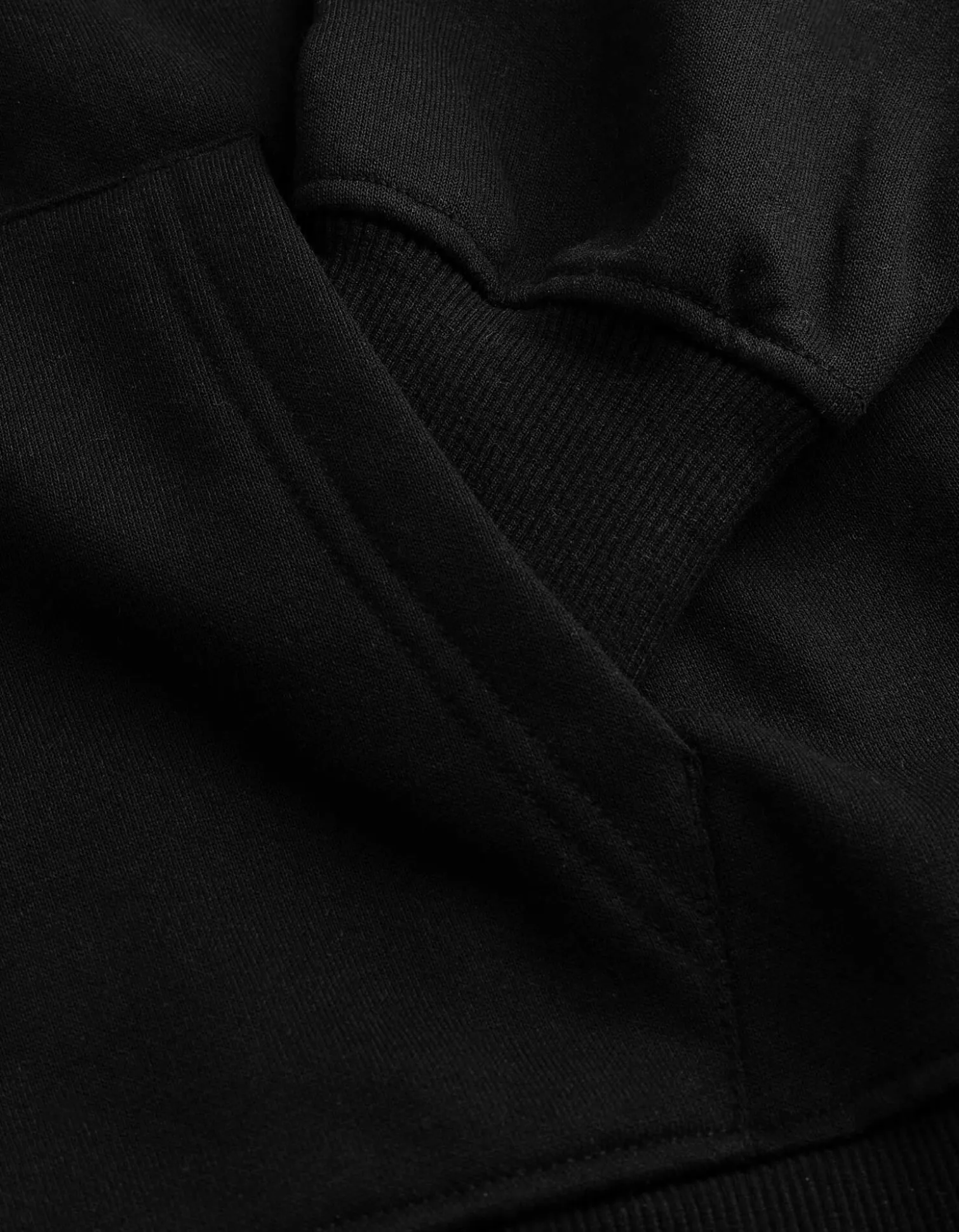 Sweatjacke - Fleece - schwarz