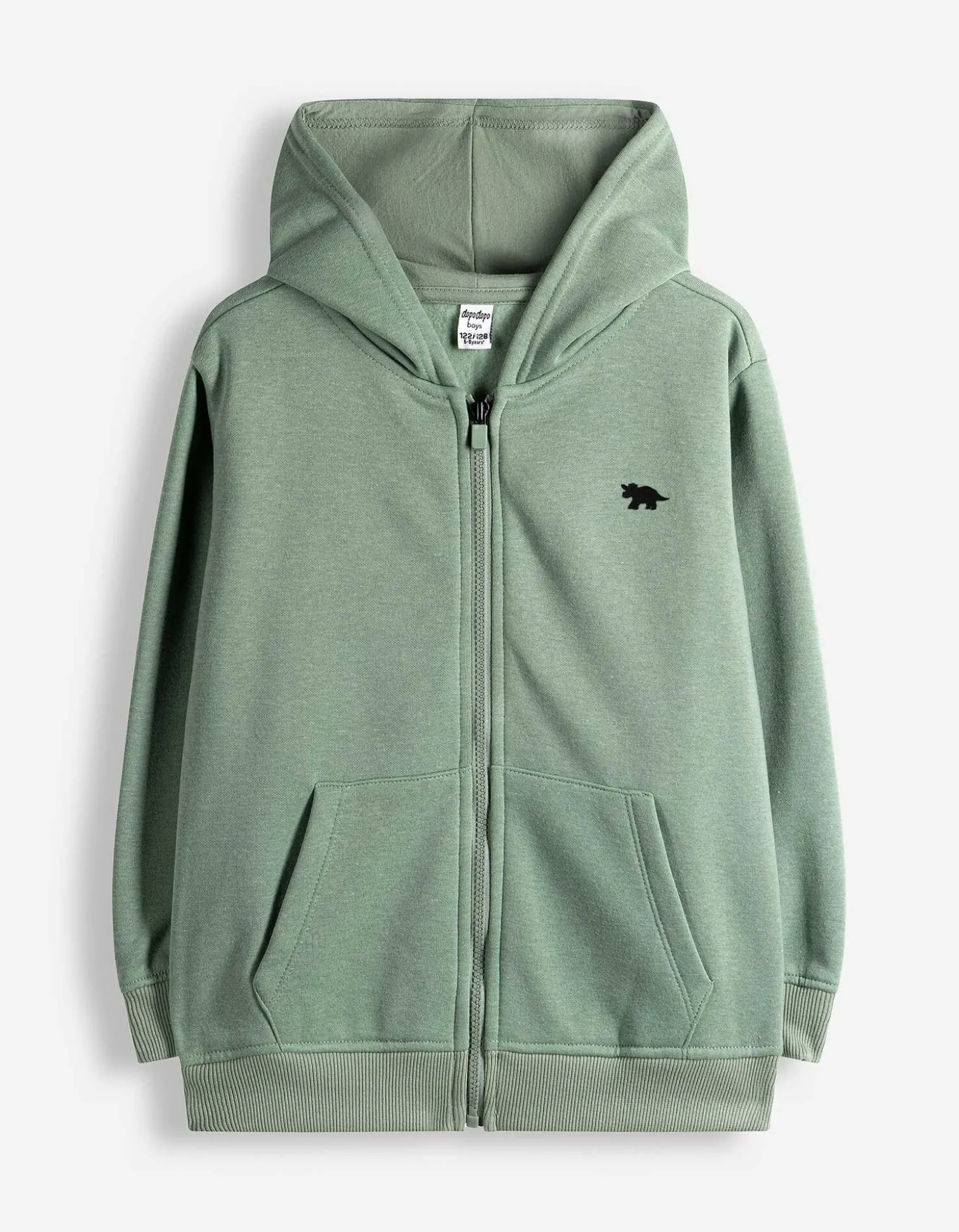 Sweatjacke - Oversized Fit - grün