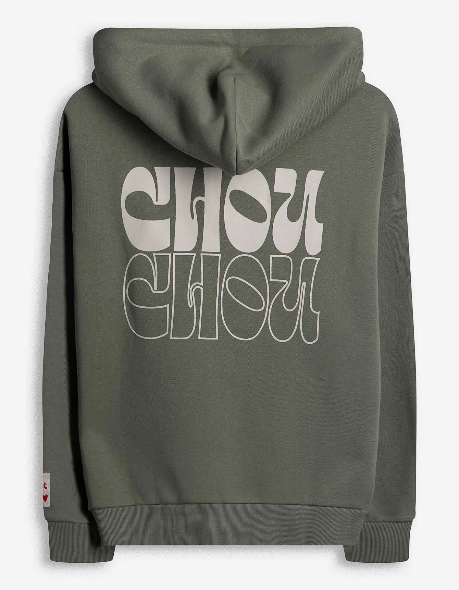 Sweatjacke - Print - grün