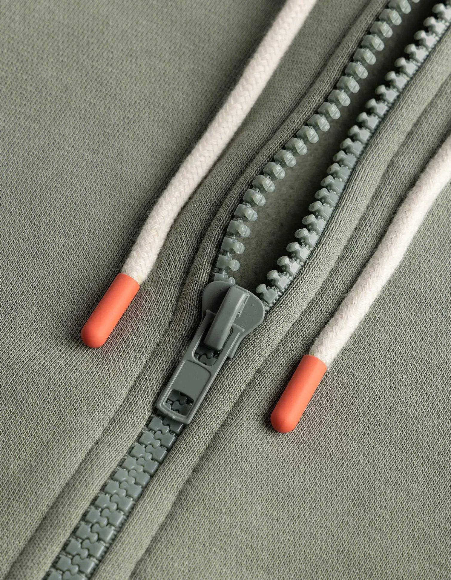 Sweatjacke - Print - grün