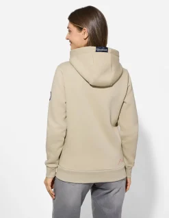 Sweatjacke - Print - hellgrün