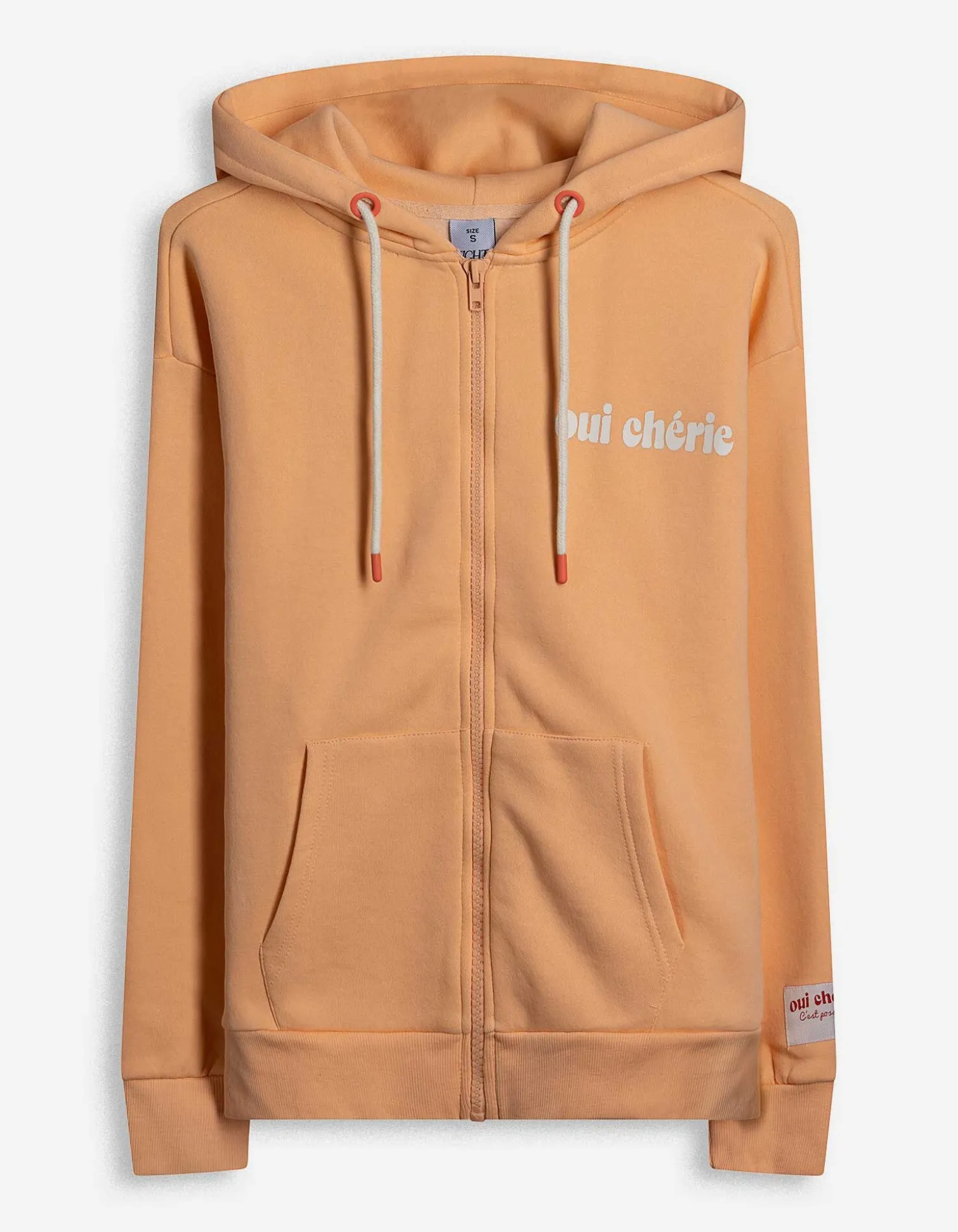 Sweatjacke - Print - orange