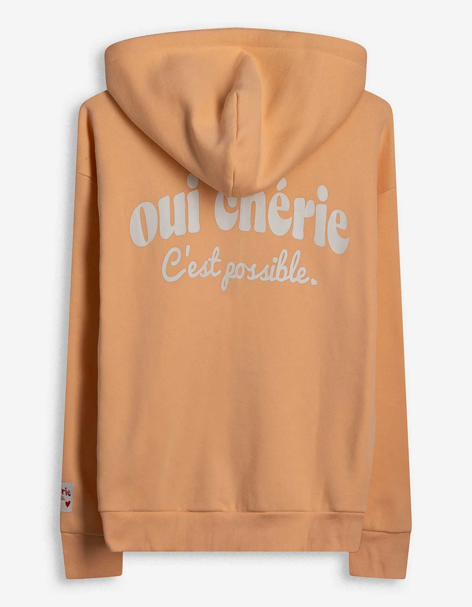 Sweatjacke - Print - orange