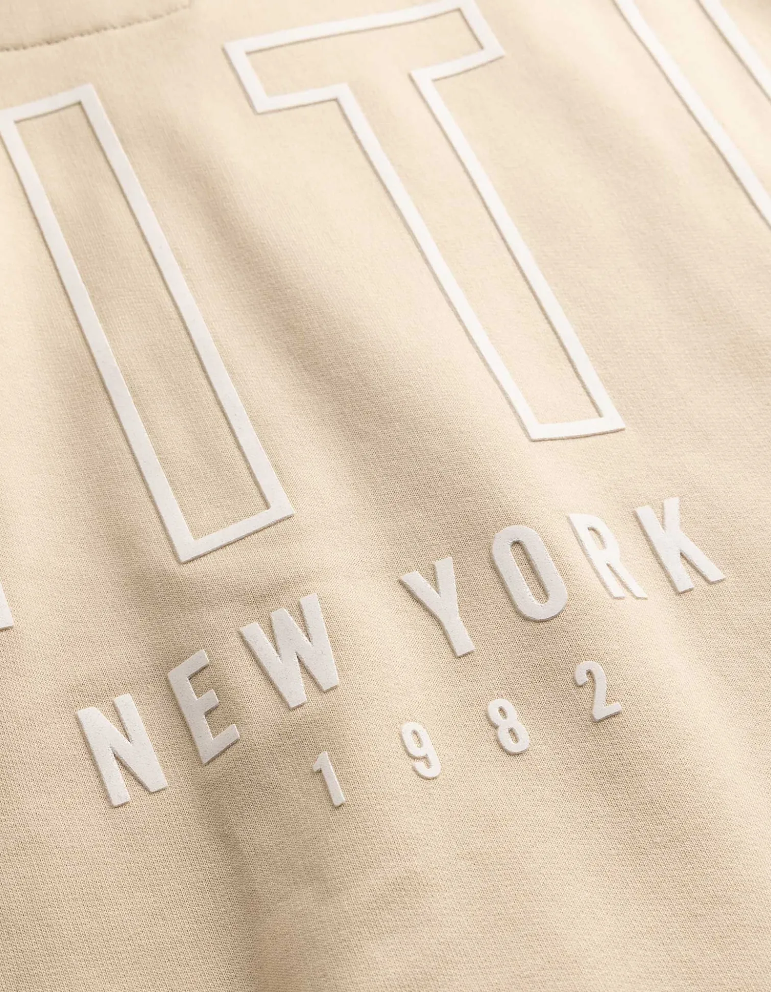 Sweatjacke - Rückenprint - Beige