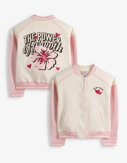 Sweatjacke - Rückenprint - weiß