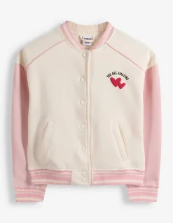 Sweatjacke - Rückenprint - weiß