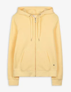 Sweatjacke - Regular Fit - hellgelb