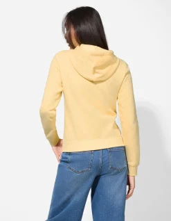 Sweatjacke - Regular Fit - hellgelb