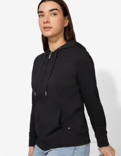Sweatjacke - Regular Fit - schwarz