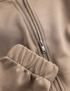 Sweatjacke - Scuba - beige